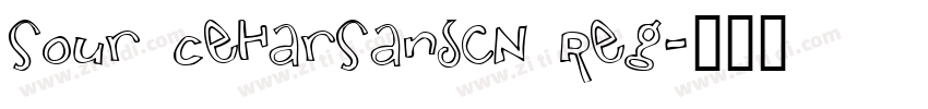 Sour ceHarSansCN Reg字体转换